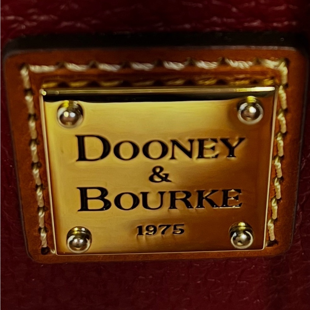 Dooney & Bourke Pebble Grain Tasha Drawstring Bag in Red - Picture 10 of 16